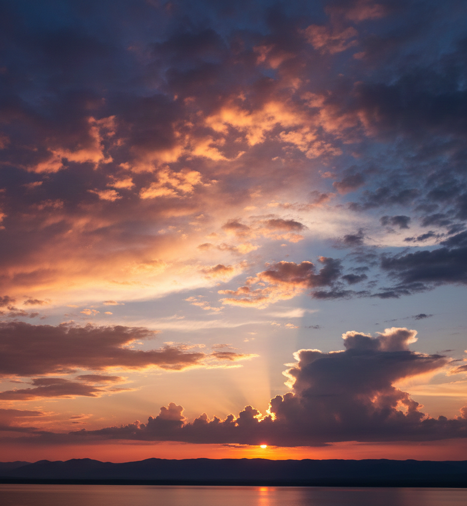 Soft calming sky representing safety and peace